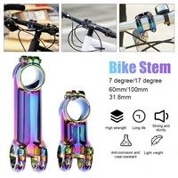 bike stem 60mm 100mm 7 degree17 degree bicycle handlebar stem riser aluminum alloy mtb road bike part for 31 8mm handlebar