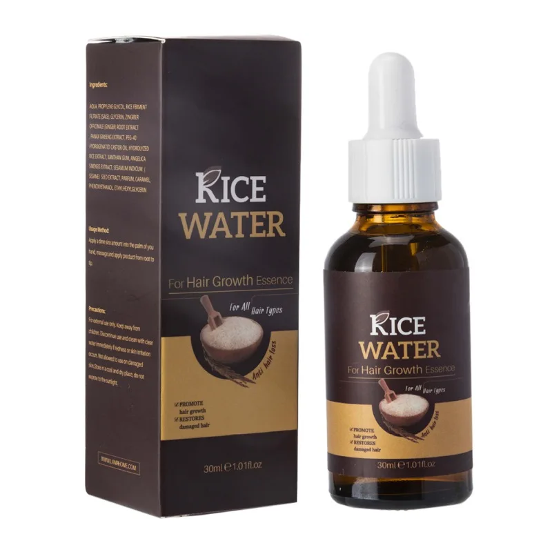 

30ml Rice Hair Regrowth Essence Hair Faster Regrowth Thickening Natural With No Side Effects Grow Hair Growth Products