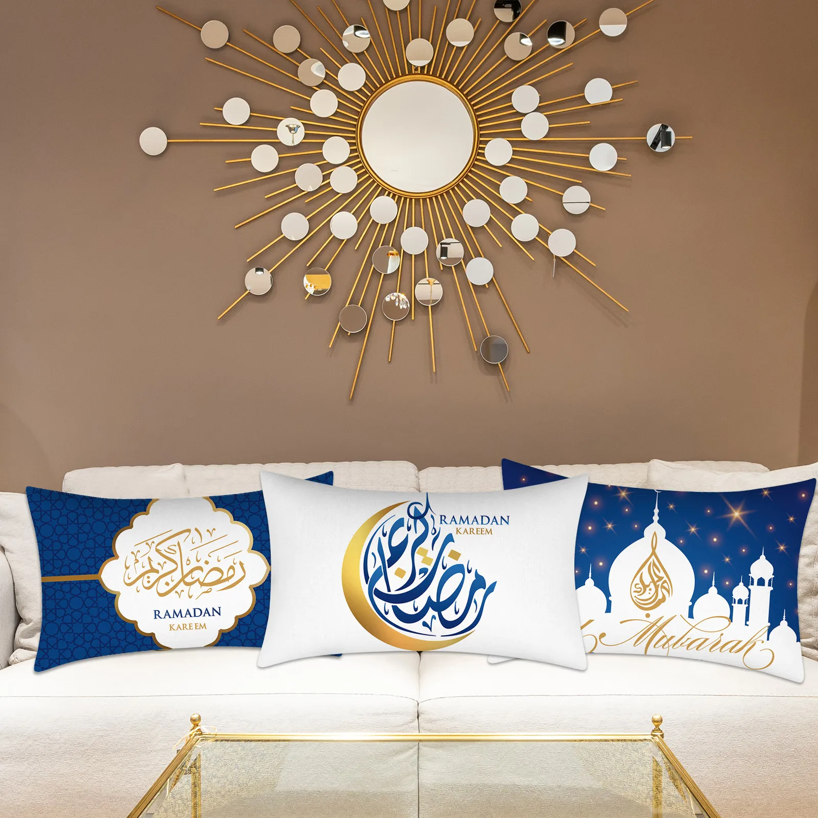 

Набор наволочек для диванных подушек Рамадан 12 дюймов 20 дюймов ИД Мубарак наволочки для исламских мусульманских украшений наволочки для ди...