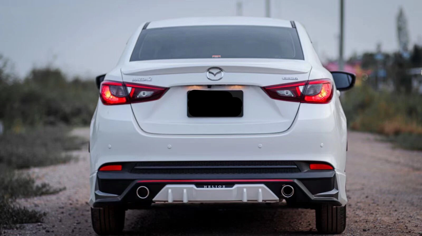 Спойлер для Mazda 2 2016-2018 Mazda2 Sedan M2 XKY спойлер из абс-пластика заднее крыло автомобиля