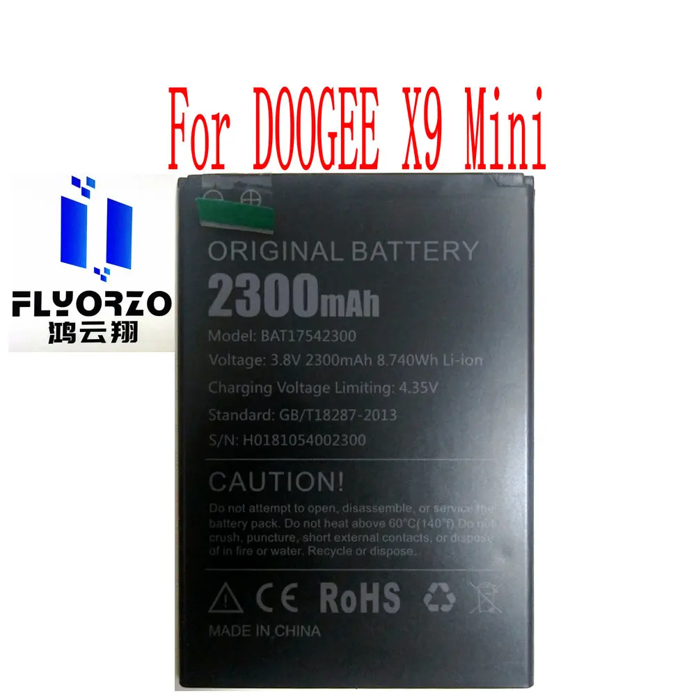 

High Quality 2300mAh BAT17542300 Battery For DOOGEE X9 Mini Cell Phone