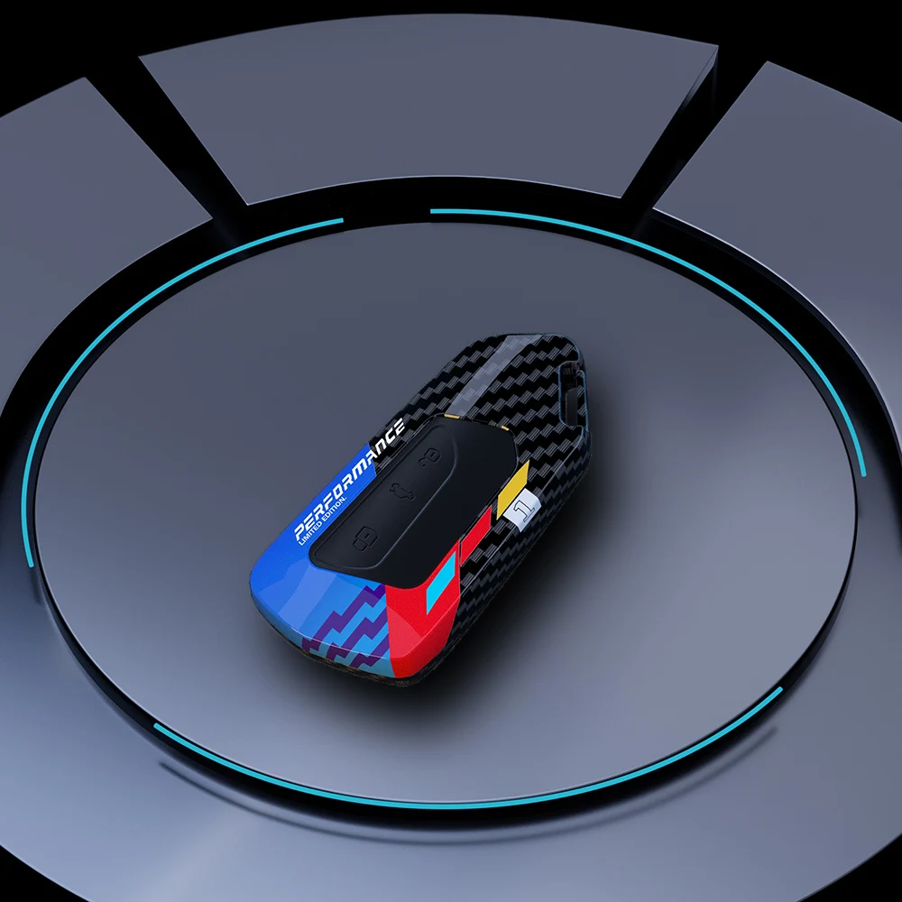 

Граффити из углеродного волокна, автомобильный брелок с дистанционным управлением, оболочка для VW Volkswagen Golf 8 2020 Skoda Octavia A8 MK8 2022 2021 SEAT Leon MK