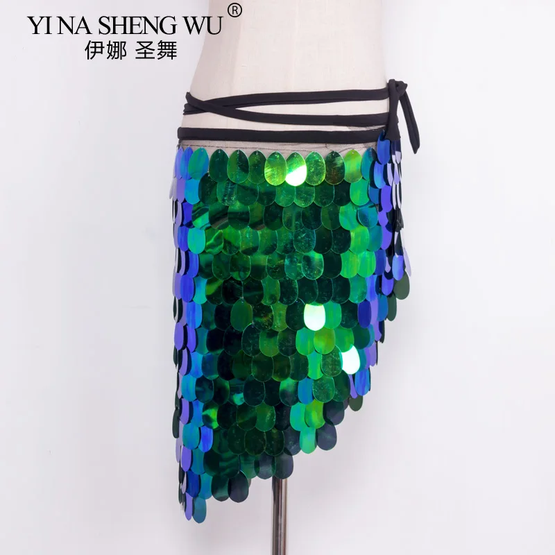 Набедренный платок с блестками для танца живота размеры S M XL