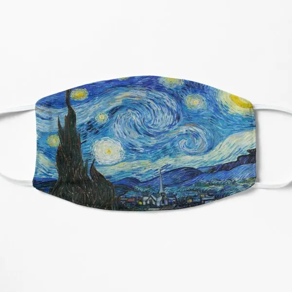 

Starry Night Face Flat Printing Face Mask Cotton Winter Washable Health Sport Cartoon Cosplay Anti Dust Dustproof Haze