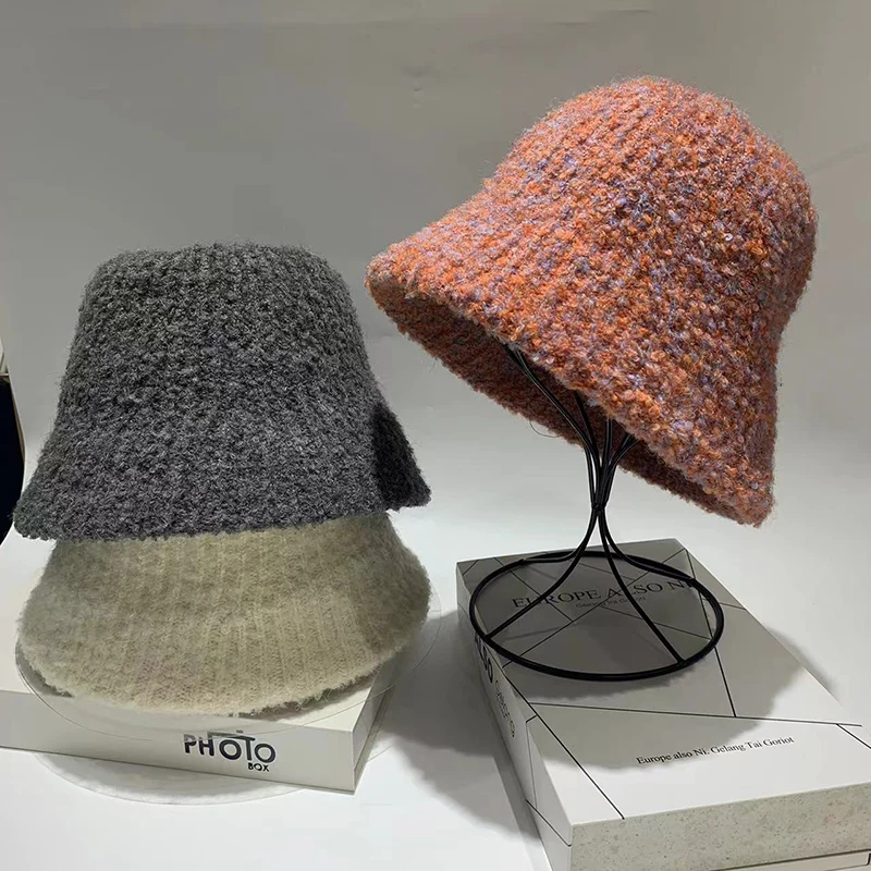 Корейская модная женская зимняя теплая плотная Панама новая