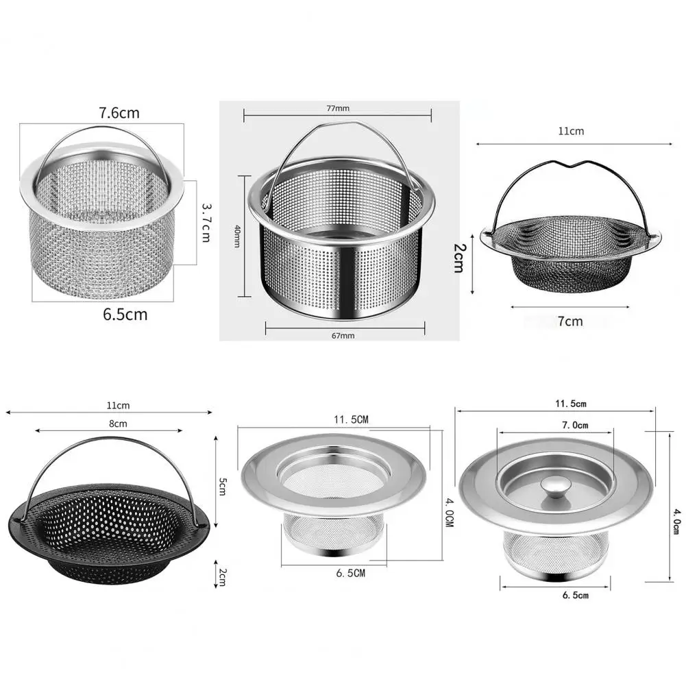 

Фильтр для раковины нержавеющий портативный легко чистящий эффективный сетчатый фильтр для раковины из нержавеющей стали