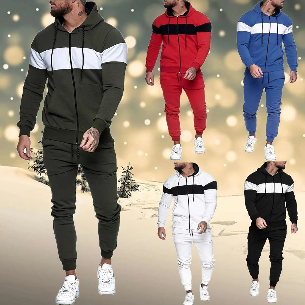 

Костюм спортивный мужской с принтом, свитшот на молнии, штаны, быстросохнущий, офисный, на осень