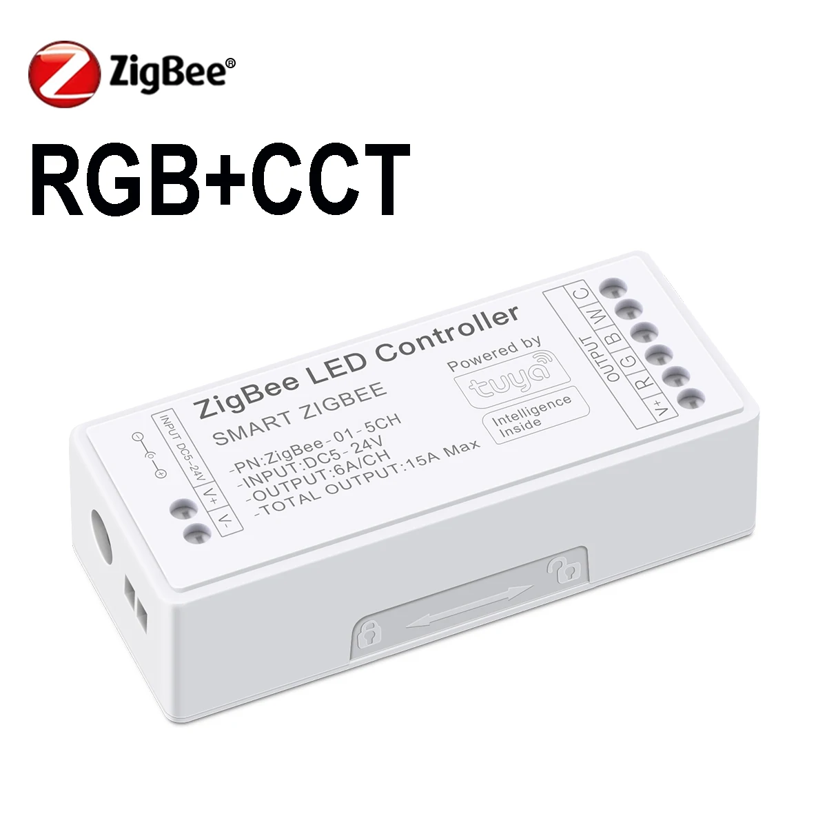 

Zigbee RGBW CCT контроллер для LED ленты Tuya