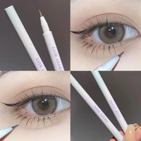 liquid eyeliner lying silkworm pen matte shadow long lasting waterproof quick dry tea brown pen glitter eye makeup beauty tool