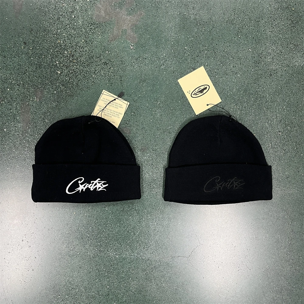 

High Street Fashion Corteiz Hat for Men Demon Embroidered Beanie Top Quality Adjustable Cap for Women