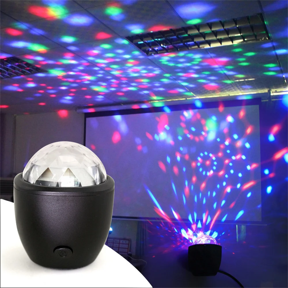 3W Mini Led Stage Light Magic Ball Bulb USB Powered Multicolor Indoor DJ Decoration for Bar,Club Wedding,Birthday,Party