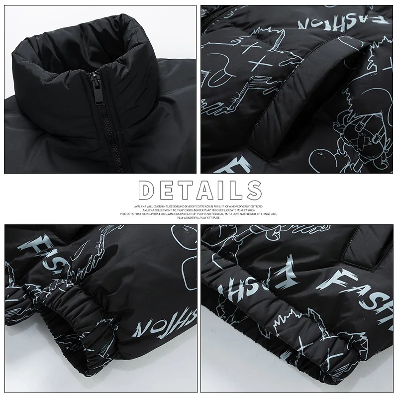 Men's Down Jacket Winter Thickening Autumn And Winter Coat Men's Couple Bread Clothes