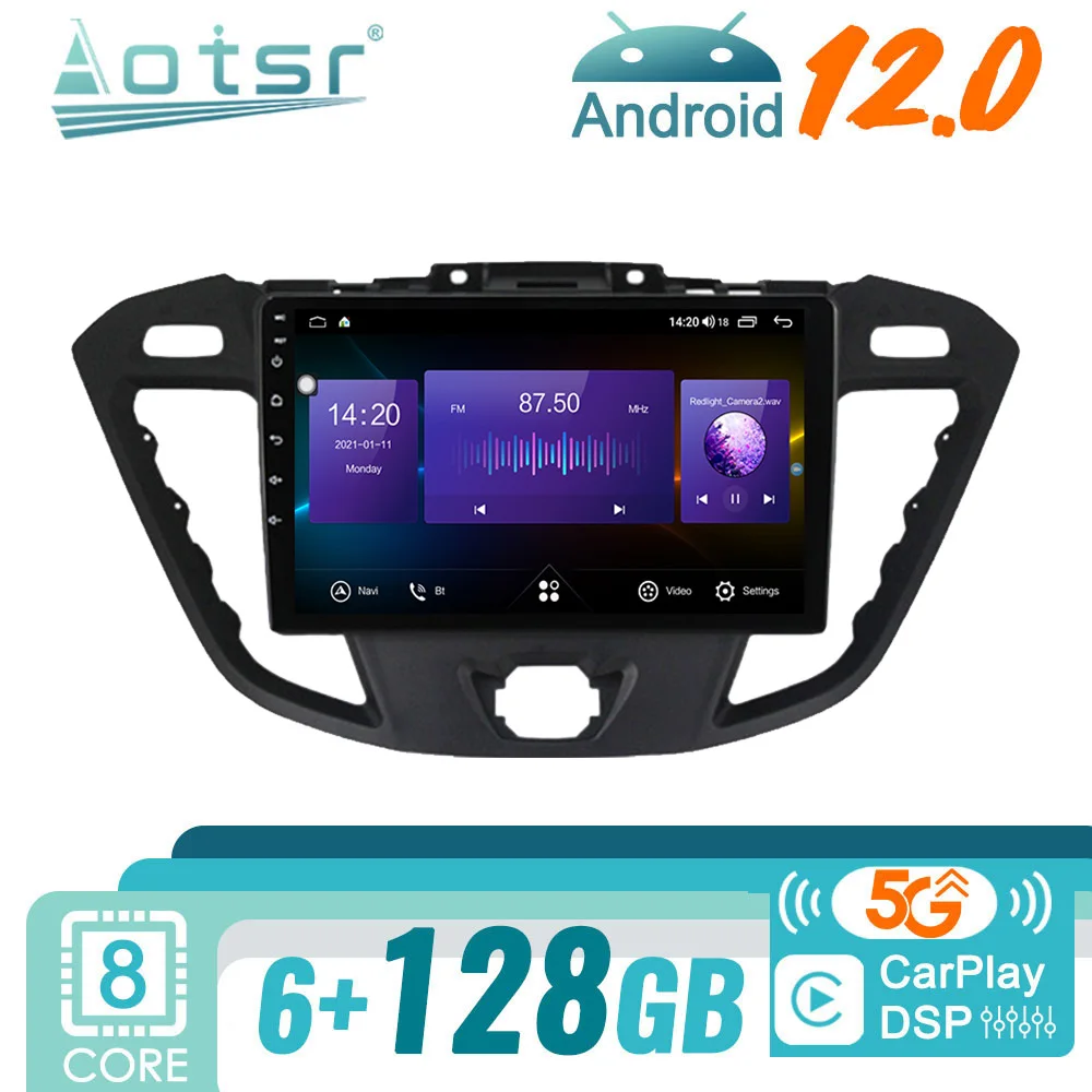 

For Ford Tourneo Transit Custom 2013 - 2018 Android Car Radio GPS Navigation Multimedia Player Stereo 2 Din Autoradio Head Unit