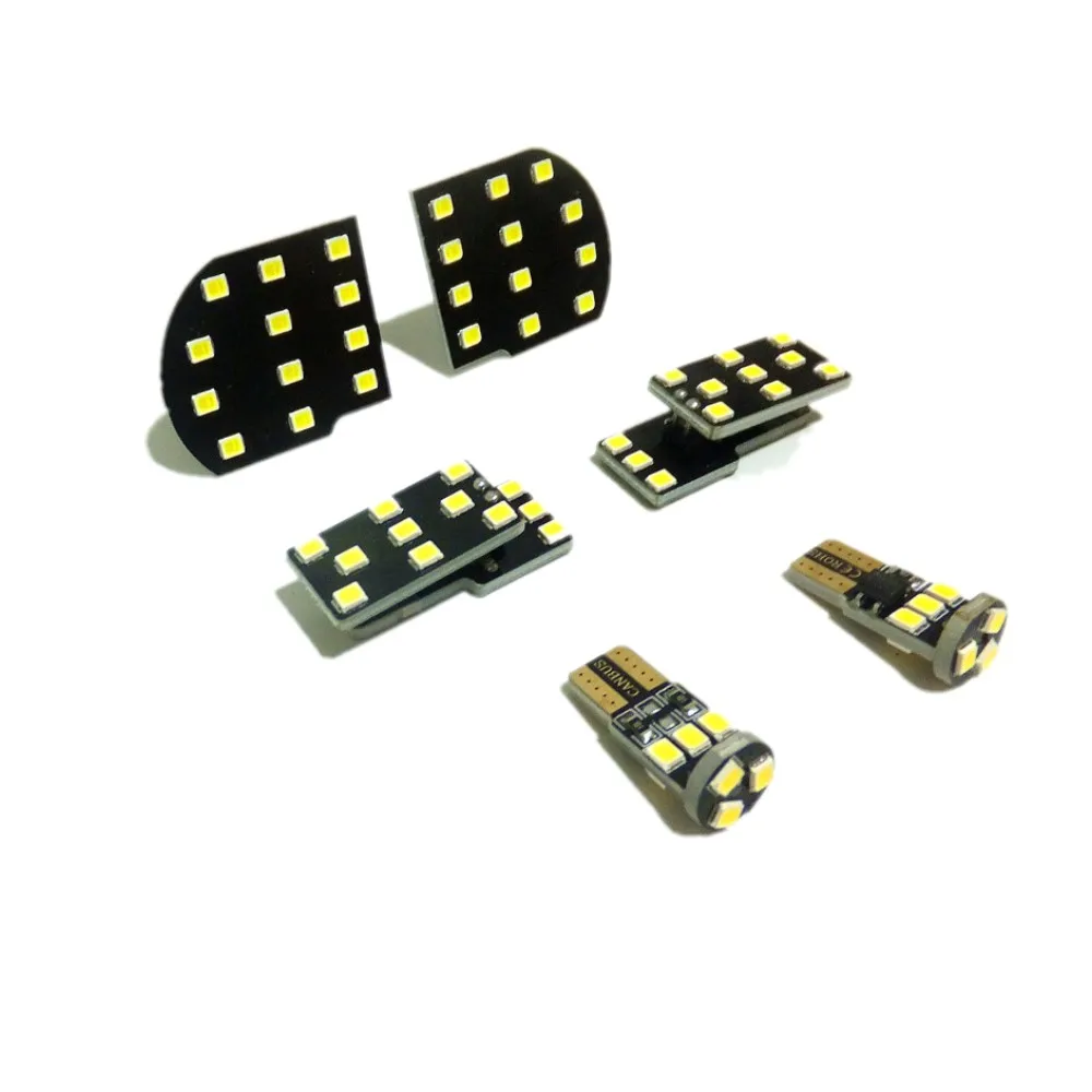 Лампы для чтения интерьера автомобиля Chevrolet Malibu 2011 + 2835SMD 6000K 6 шт.