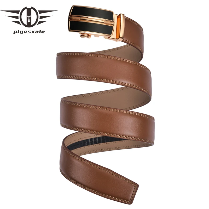 Мужской ремень из натуральной воловьей кожи с автоматической пряжкой B178