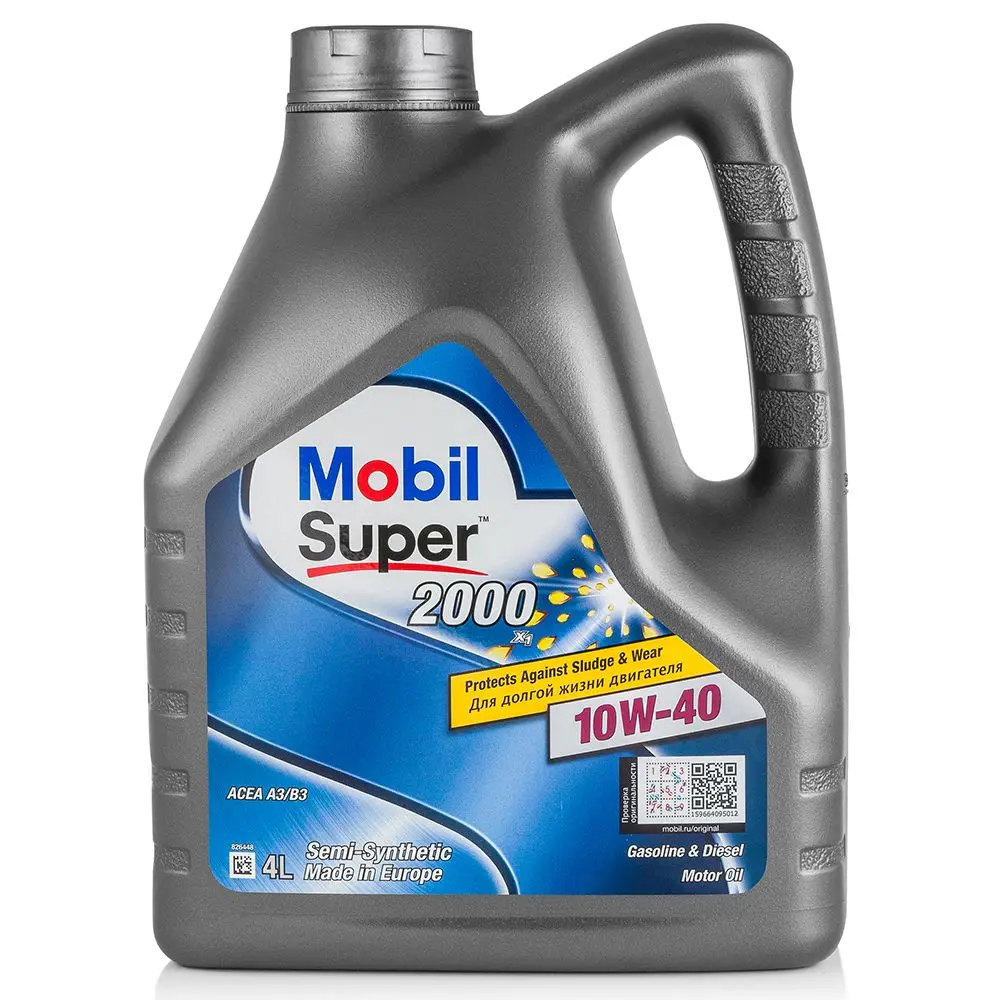 Моторное масло MOBIL SUPER 2000 X1 10W40 4L (152568)|Моторное масло| |