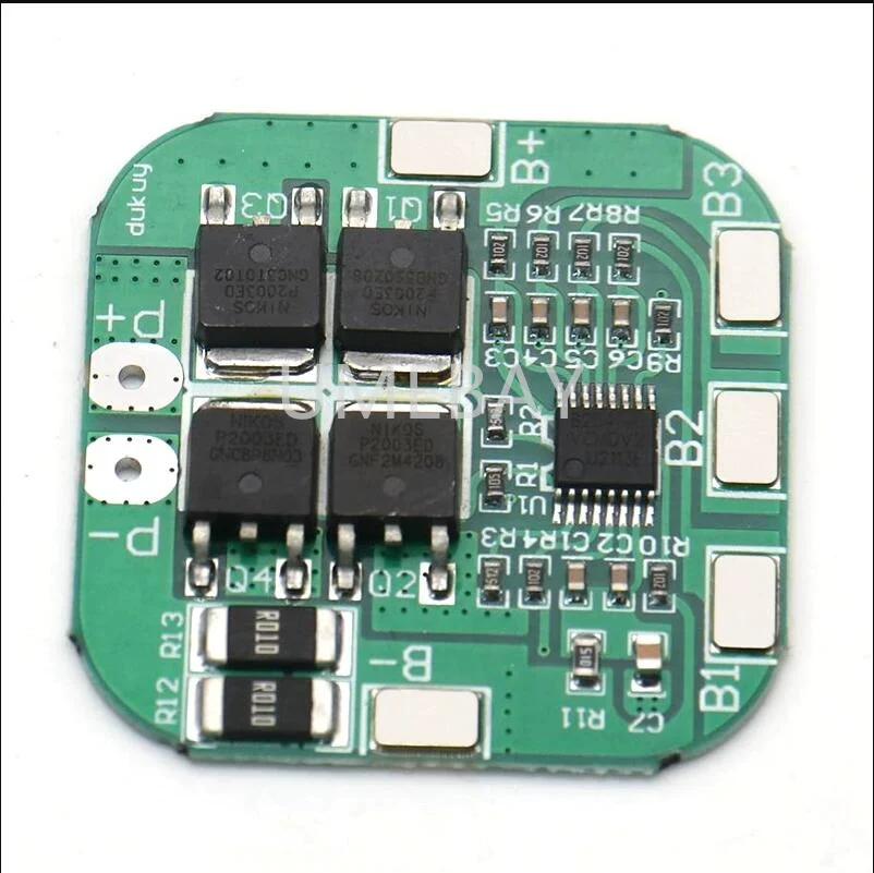 

5PCS 4-string 14.8V lithium battery protection board 18650 16.8V overcharge over discharge short circuit protection 20A current