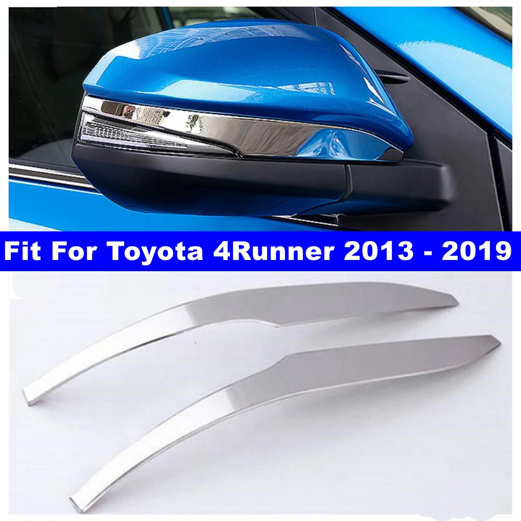 

Outer Door Rearview Mirror Anti-rub Rubbing Decoration Strip Cover Trim Fit For Toyota 4Runner 2013 - 2019 Exterior Accessories