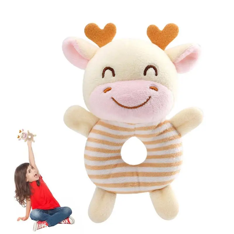 

Baby Rattle Toys Cute Animal Baby Soft Rattle Shaker STEM Montessori Educational Preschool Learning Toys Baby Rattle Toys For