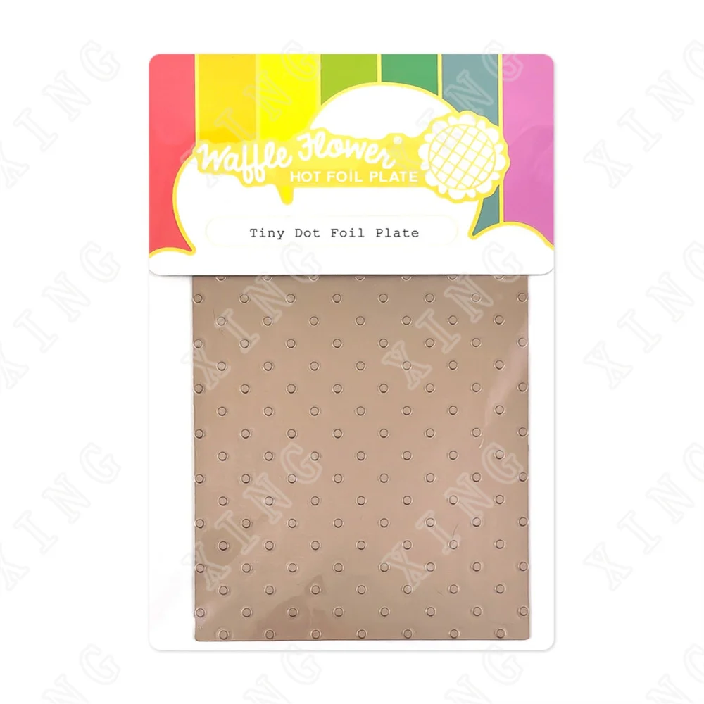 

Tiny Dot Solid Hot Foil Plate Scrapbook Diary Decoration Stencil Embossing Template Diy Greeting Card Handmade New Arrival