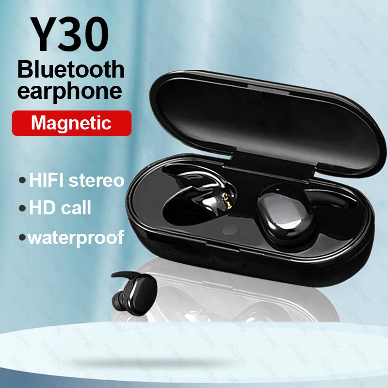 

Оригинальные беспроводные наушники Y30 TWS, наушники-вкладыши с Bluetooth, шумоподавлением, стереозвук, музыка, Внутриканальные наушники для всех ...