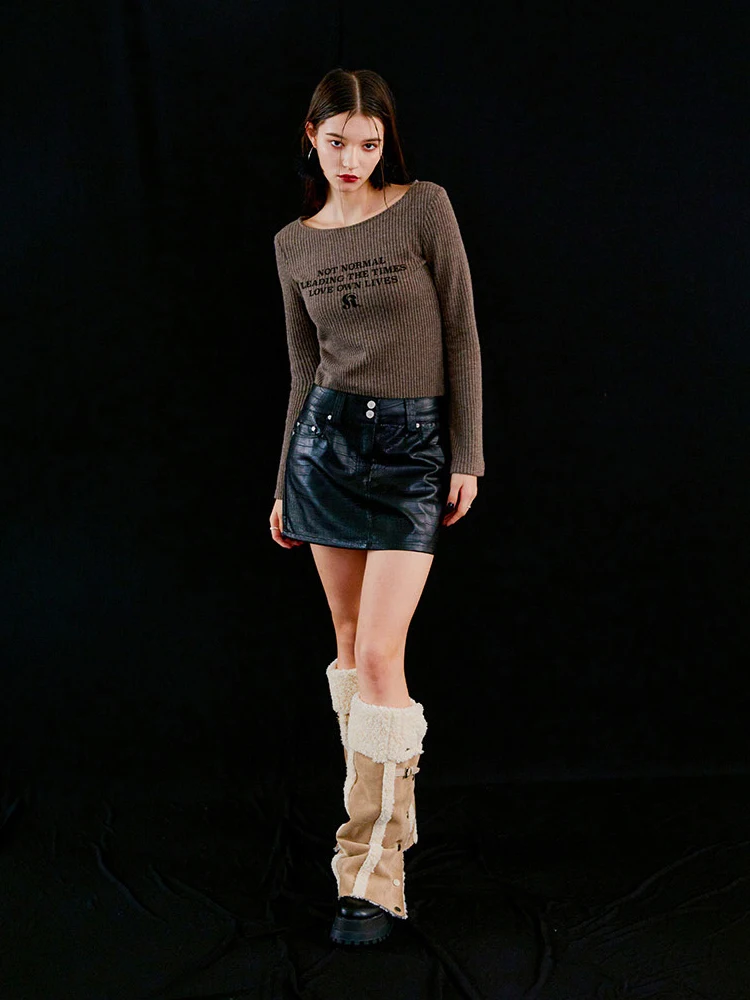 Зимние флисовые гетры REDDACHiC из овечьей шерсти женские плюшевые толстые теплые