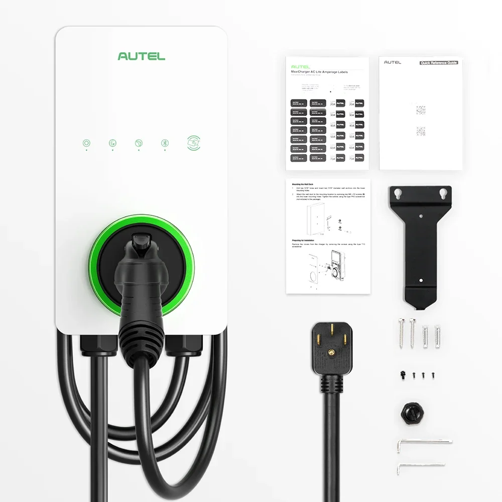 Autel MaxiCharger AC Lite 10 кВт 40 А домашнее зарядное устройство для электромобилей тип 1 J1772
