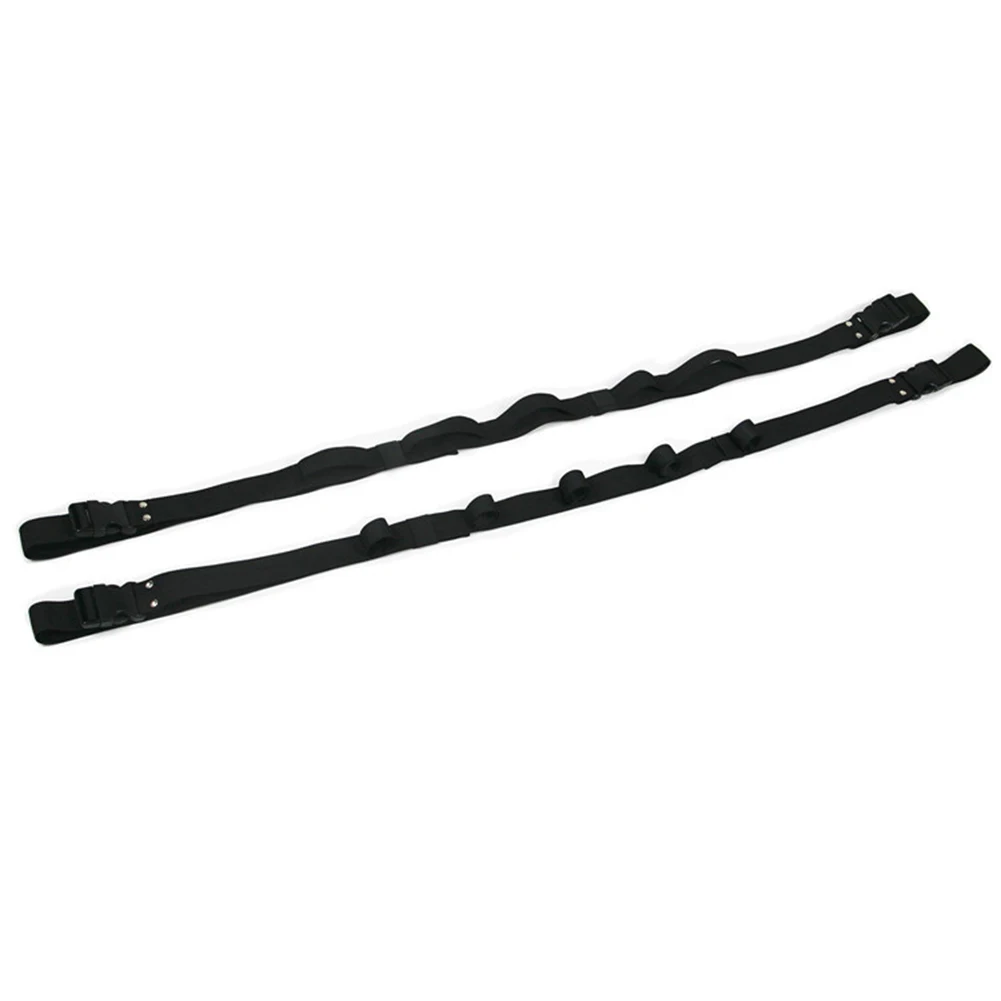 

Rod Strap Pole Mount Straps Webbing 110-155cm *3.8cm Black Fishing Lightweight Plastic Adjustment Buckle Quick Paste