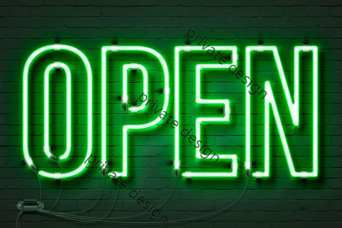 

Открытая неоновая вывеска декор комнаты Ретро винтажная металлическая вывеска жестяная вывеска неоновая вывеска для художественного клуб...