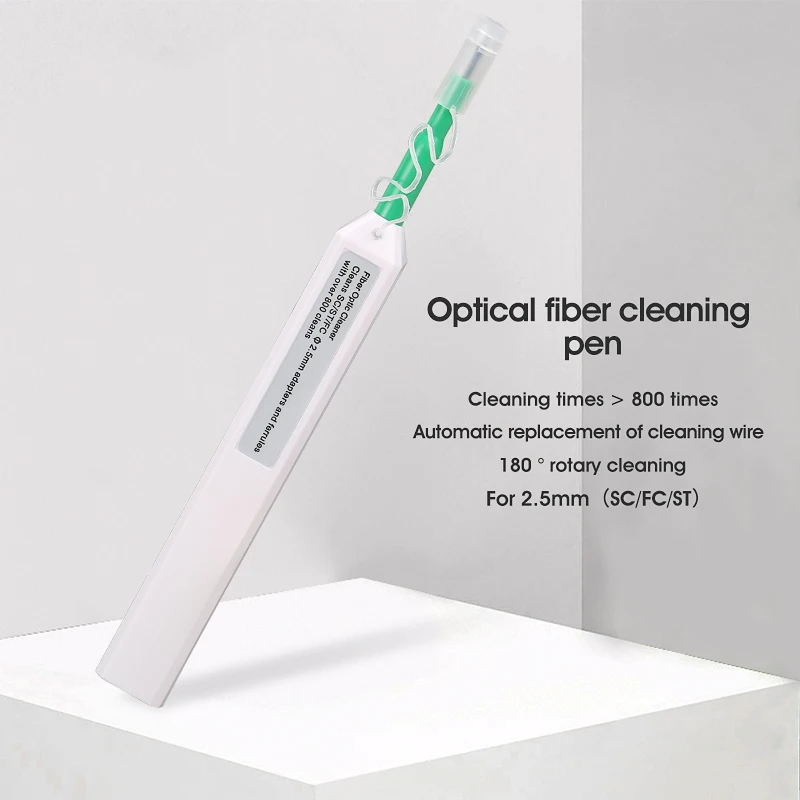 Fiber Endface Cleaning Kit Set Fiber Cleaning Pen 1.25/2.5mm Fiber Cleaning Box