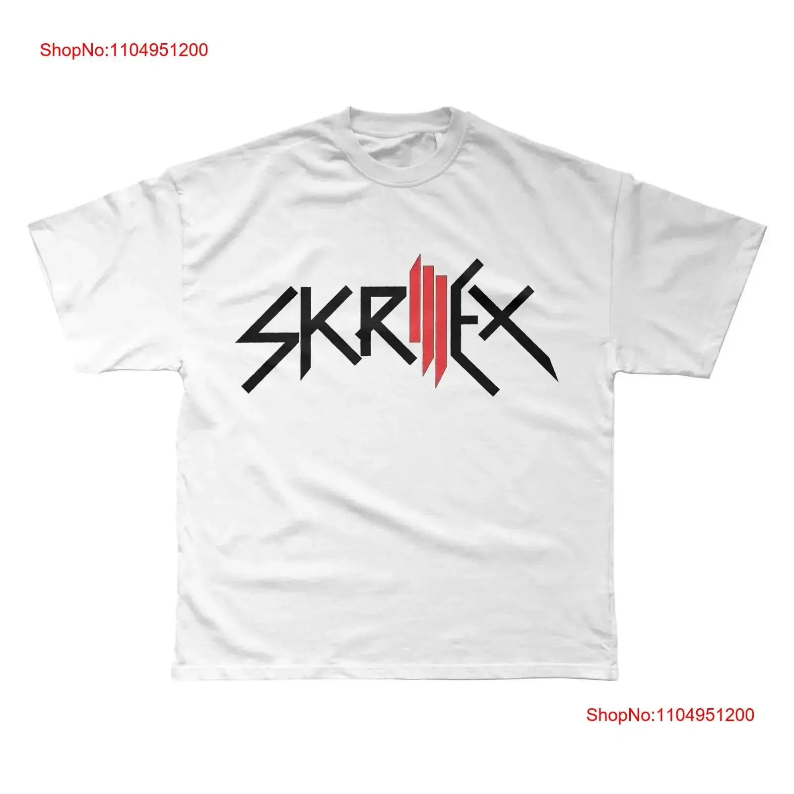 Фото Футболка Skrillex Logo премиум-класса, винтажная стираная универсальная уличная одежда с графическим рисунком, стильная повседневная дизайнерская одежда, слегка мягкая унисекс №1