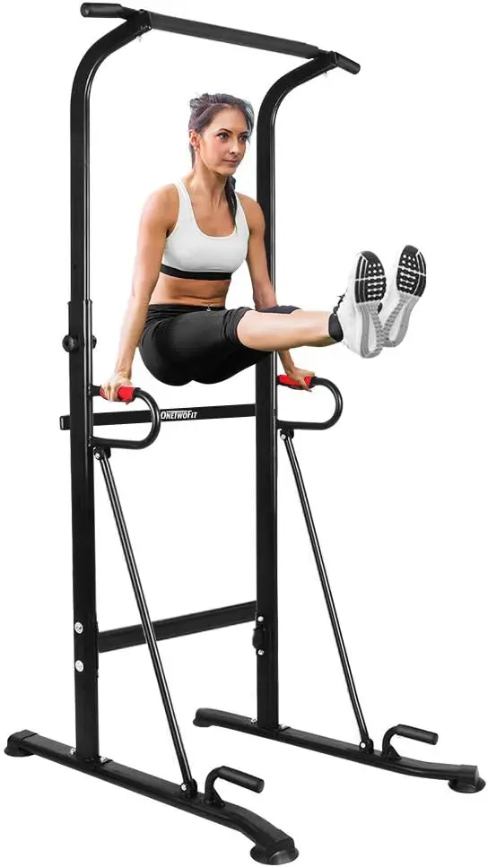 

Power ,Adjustable Height Pull up Station Home Workout Bar Pull up Bar Push Up Home Fitness Workout Station Dip Stands Pull up O