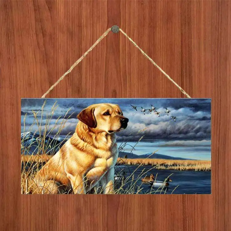 

"Dog"Wooden Hanging Plaque Home Decoration