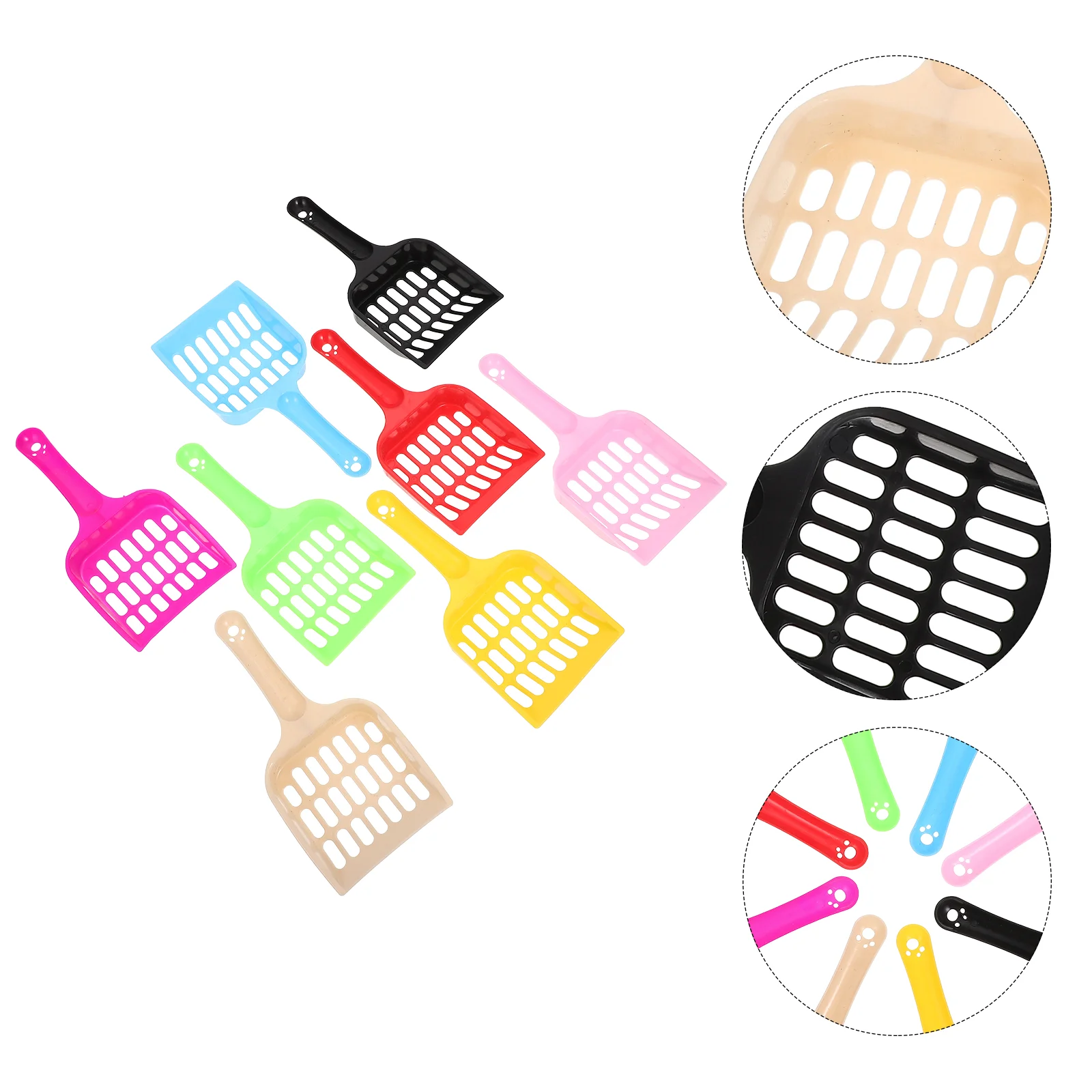 

8 Pcs Doggy Litter Boxes Plastic Scoop Pine Cats Scooper Rabbit Pooper Lifter Cat litter