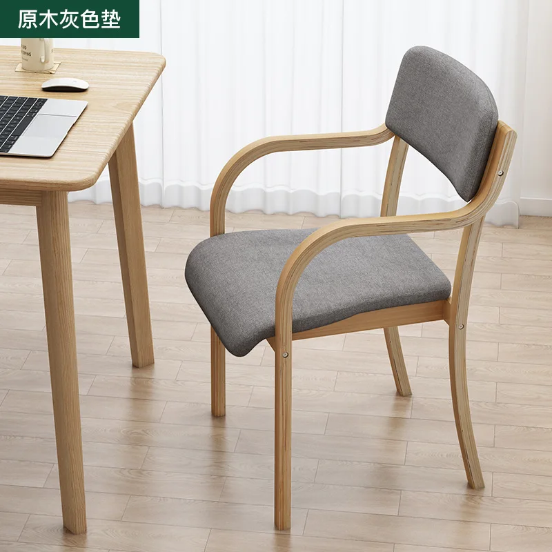 

2023 Year Aoliviya Official New Nordic Solid Wood Computer Chair Dining Chair Home Desk Chair Simple Bedroom Stool Study Girl Le