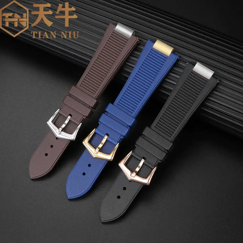 25*13mm Silicone Watchband For Pa-tek Philippe Nautilus Series 5711/5712/5980/5726 Sport Waterproof Watch Strap Men Bracelet