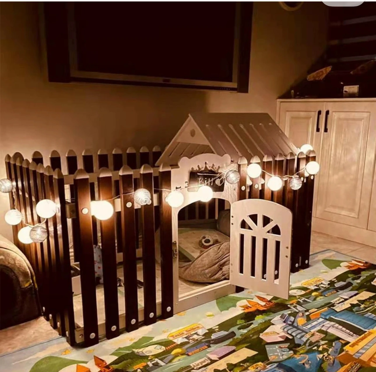 Большая вилла для домашних животных пластиковый забор клетка собак домашний