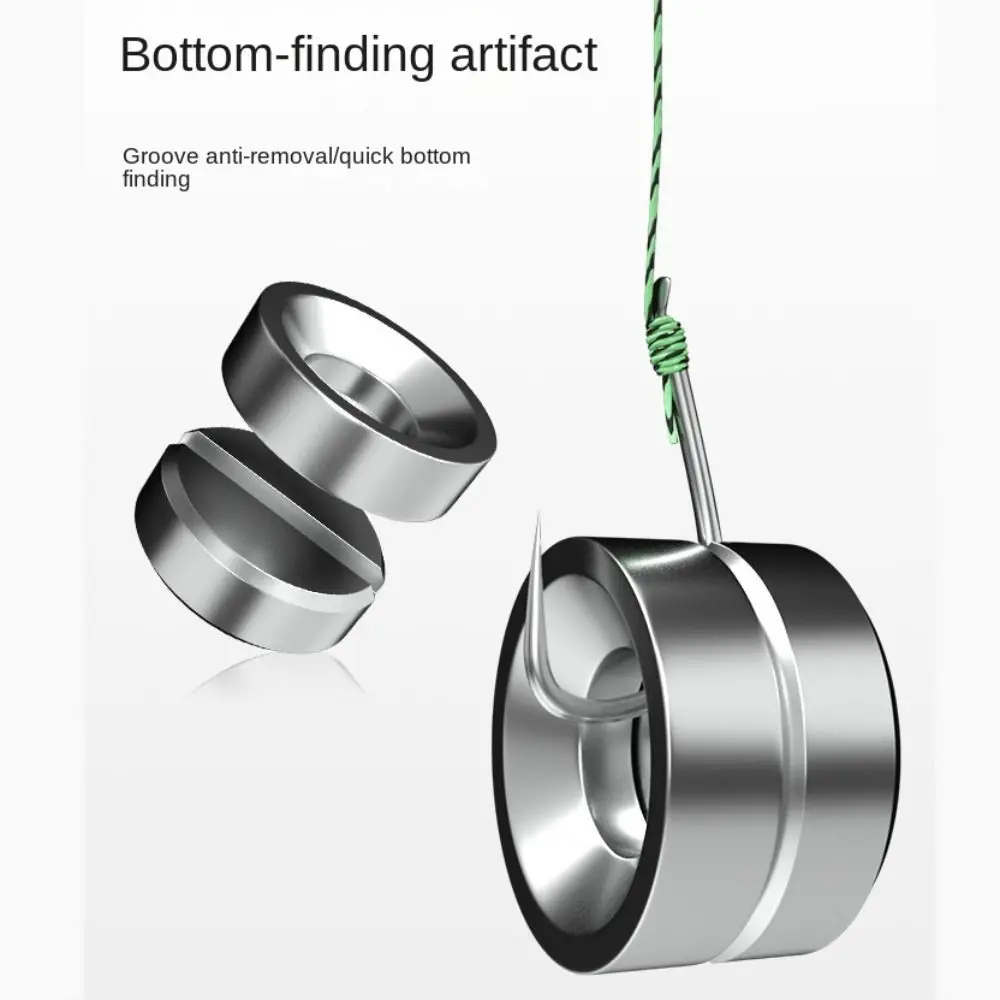 Salvage Magnet Fishing Bottom Rigs Rapid Sinking Anti-slip Magnetic Tracker Saltwater Environment Stainless