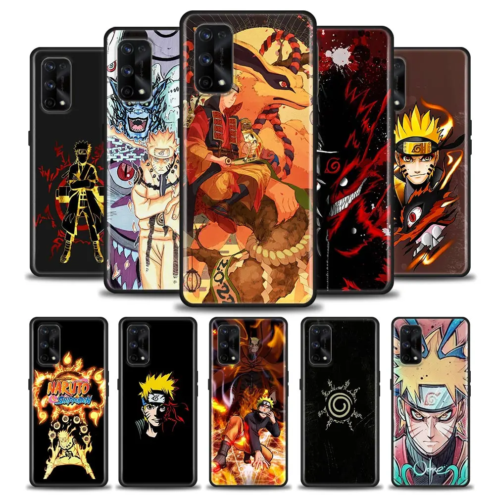 

Anime Uzumaki Naruto Kurama Silicone Phone Case For Oppo Realme 5 5i 5s 6i 6 7 7i 8 8i 9 9i 5g Pro XT Black Soft TPU Cover Cases