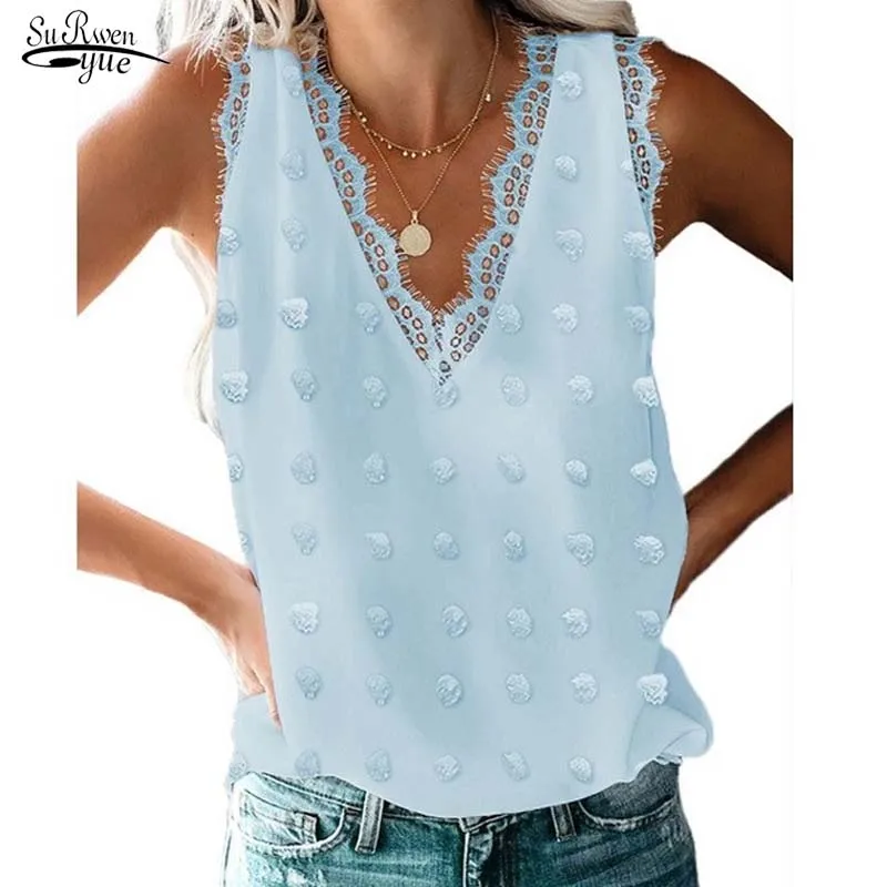 

Женский однотонный жаккардовый жилет, Свободный пуловер с V-образным вырезом и кружевом, без рукавов, в европейском и американском стиле, ле...