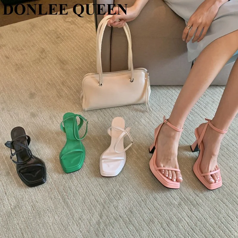 

Brand Open Toe Platform High Heel Sandal Fashion Ankle Strap Gladiator Party Dress Shoe Women Summer Wedding Pumps Leopard Mujer