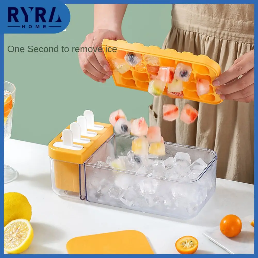 

No Hazardous Substance Ice Cubes Are Easy To Release Kitchen Tool Accessories Multifunctional Zoning Design Silicone Ice Mold