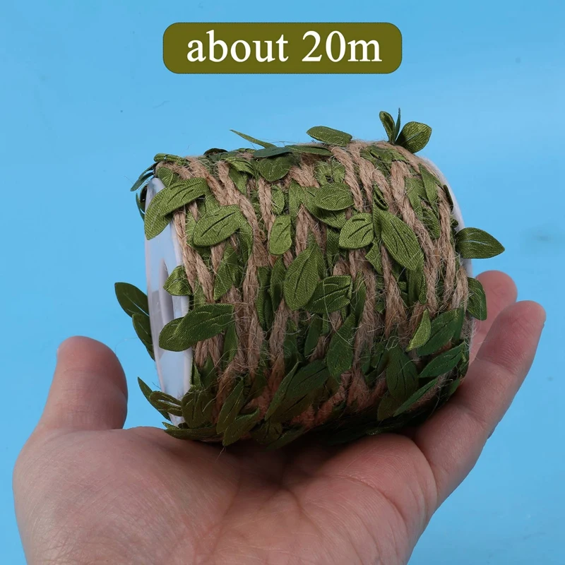 Гирлянда из искусственных листьев - 20 м Деревенская листва Лиана Сад