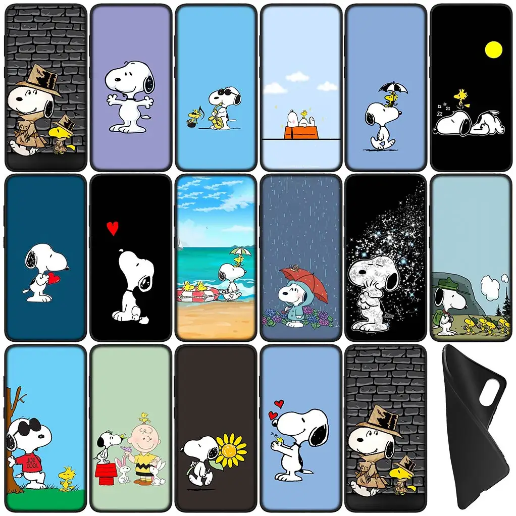 Чехол для телефона с рисунком S-Snoopys Anime Dog гибкий корпус Xiaomi Redmi Note 13 13C A3 A3X Mi POCO F6 F5 X6