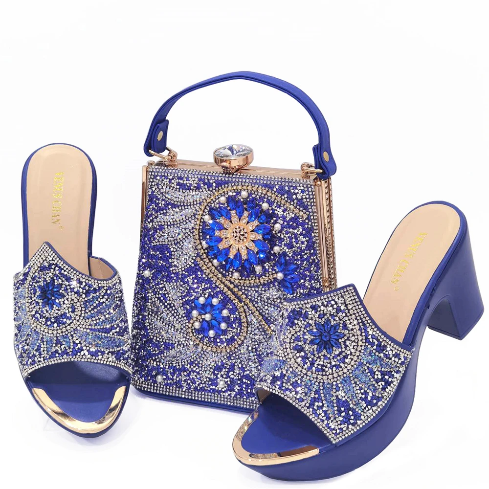 

doershow Italian Shoes With Matching Bags Set Italy African Women's Party Shoes and Bag Sets beautiful Women shoes! STG1-13