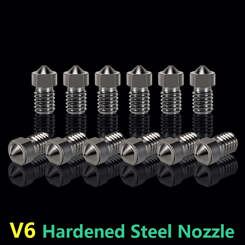 

CNCFEP 5 шт. Высококачественная закаленная сталь E3D Форсунка сталь V6 Hotend экструдер часть M6 резьба 1,75 мм нить детали для 3D-принтера