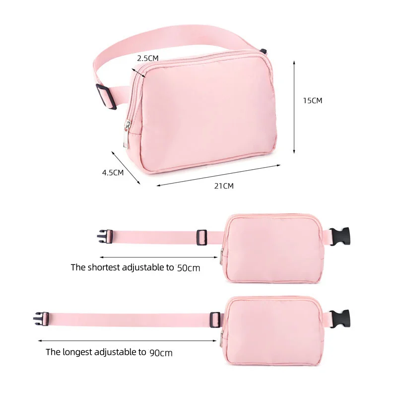 Спортивная сумка для йоги с логотипом мужская однотонная поясная женская