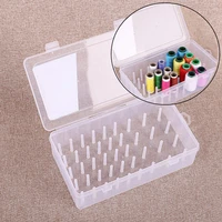 sewing thread storage box 42 pieces spools bobbin carrying case container holder craft spool organizing case sewing storage box