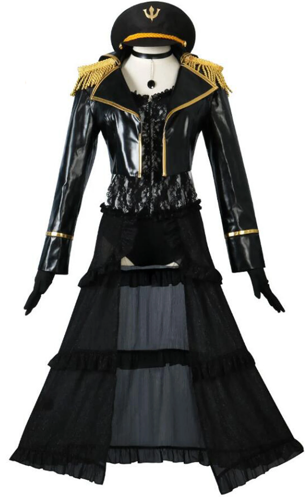 

Anime My Dress Up Darling Cosplay Marin Kitagawa Army Militory Uniform Hat Jacket Dress Suit Halloween