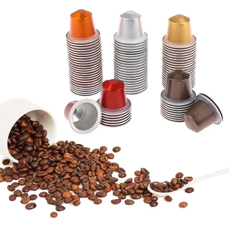 

10 шт., многоразовые капсулы для кофе Nespresso